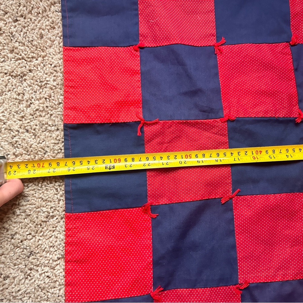 Handmade patchwork lap quilt - Picture 3 of 5